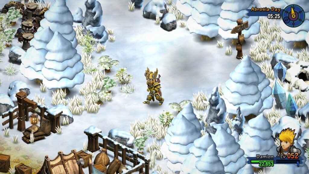 rainbow skies snow land