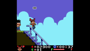 grinding a rail in xtreme sports on switch