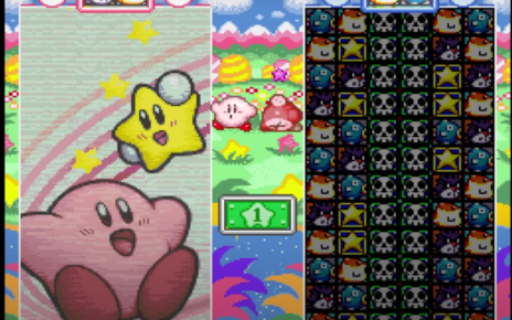 Nintendo Switch Online Kirby's Star Stacker screenshot