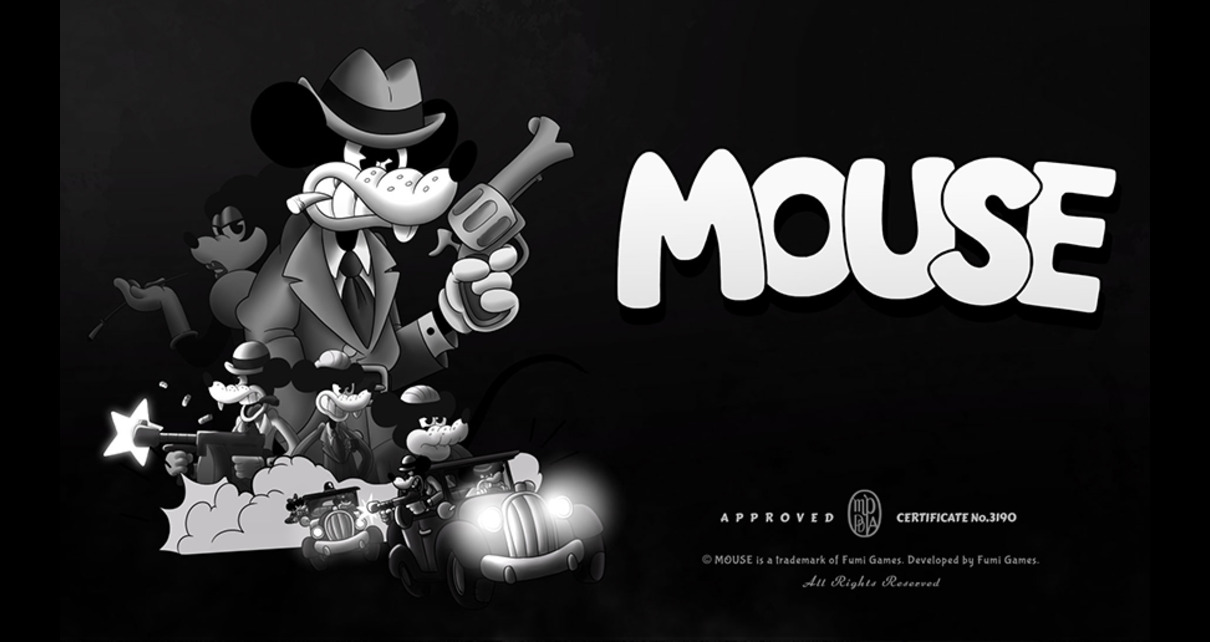 Mouse cartoon FPS graphic