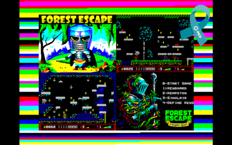 New ZX Spectrum game Forest Escape screenshot