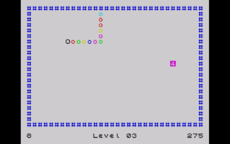 New ZX Spectrum game Zzznake screenshot